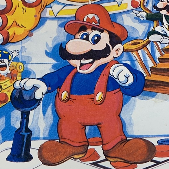 Classic and rare 1989 Super Mario Bros. Foldable TV tray. 17 x 12 - Picture 7 of 16